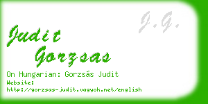judit gorzsas business card